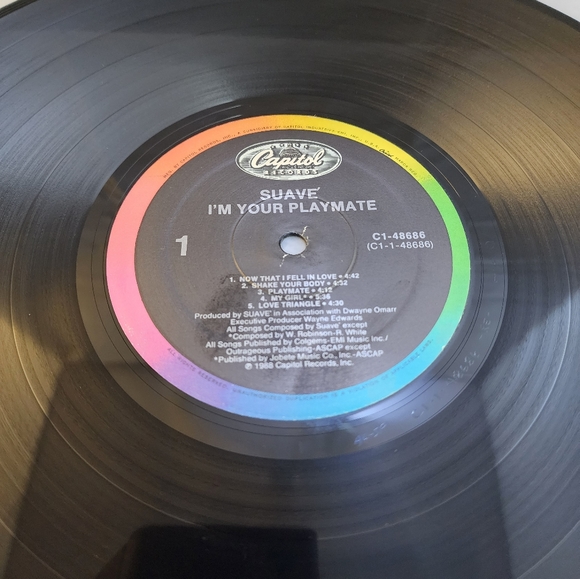 1988 Suavé I'm Your Playmate Vinyl LP Record Capitol Records - Picture 7 of 13